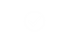 Checkmark verification icon representing final fence inspection and approval