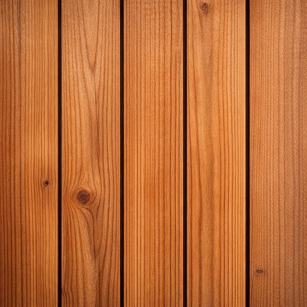 Vertical cedar fence boards showing straight alignment and consistent spacing